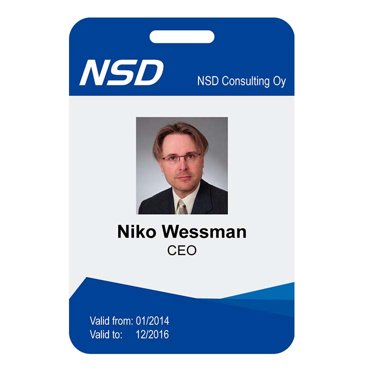 Printing pvc Private Plastic ID Card