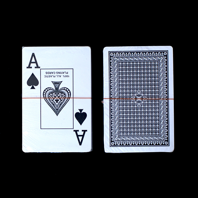 Poker size plastic playing cards
