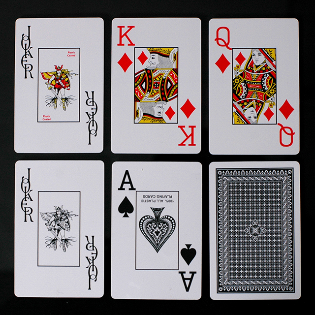 Poker size plastic playing cards