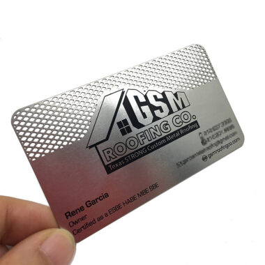 Minimalist High-End Metal Cards in Brushed Steel Finish