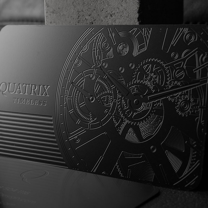 High-Quality Luxury Metal Cards with Custom Engraving