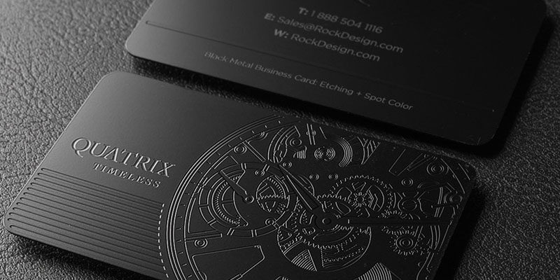 High-Quality Luxury Metal Cards with Custom Engraving