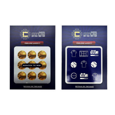 Full color custom printed scratch cards for promotions