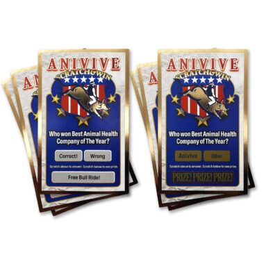 Full color custom printed scratch cards for promotions