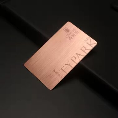 Custom Stainless Steel Business Card with Brushed Finish