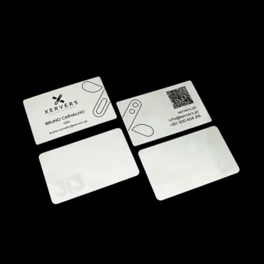 Custom Stainless Steel Business Card with Brushed Finish