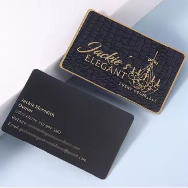 Custom Stainless Steel Business Card with Brushed Finish