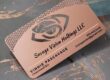 Custom Stainless Steel Business Card with Brushed Finish