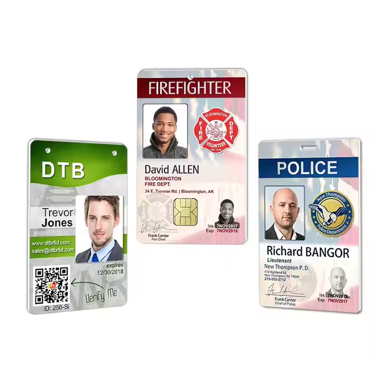 Waterproof Custom ID Card with Employee Photo