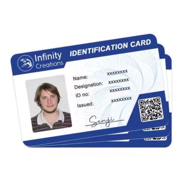 Waterproof Custom ID Card with Employee Photo
