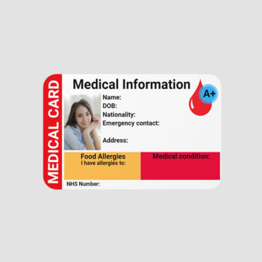 Custom premium employee ID card with photo and logo