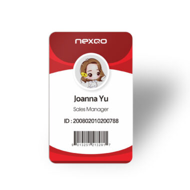 Custom premium employee ID card with photo and logo