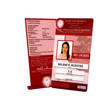 Custom premium employee ID card with photo and logo