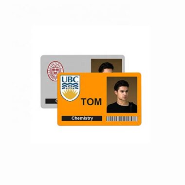 Custom premium employee ID card with photo and logo