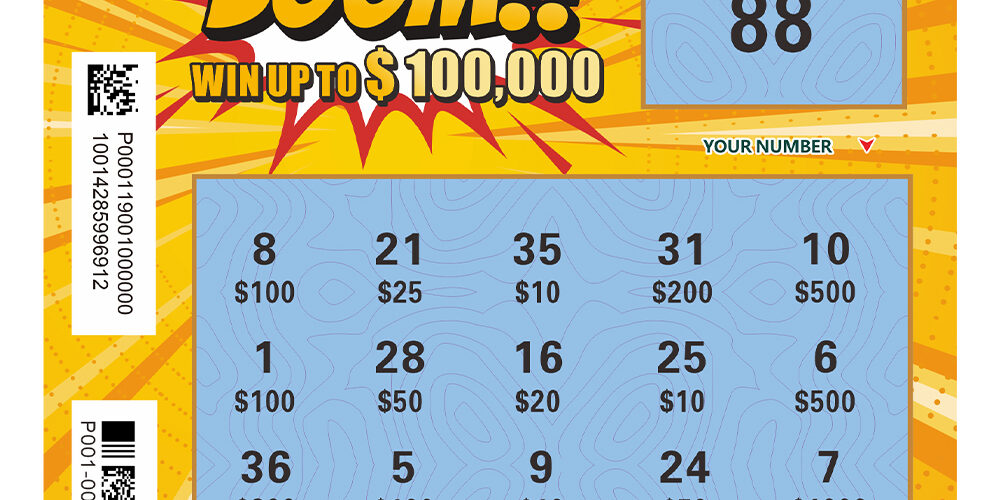Custom printed lucky explosion scratch cards with colorful design