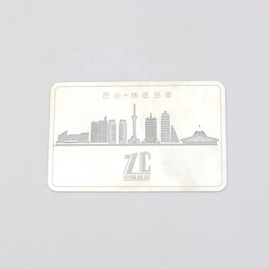 Custom High-Quality Stainless Steel Metal Cards with Engraving