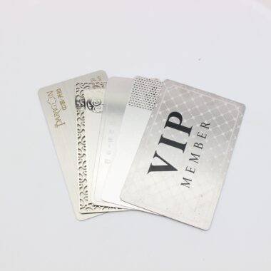Custom High-Quality Stainless Steel Metal Cards with Engraving