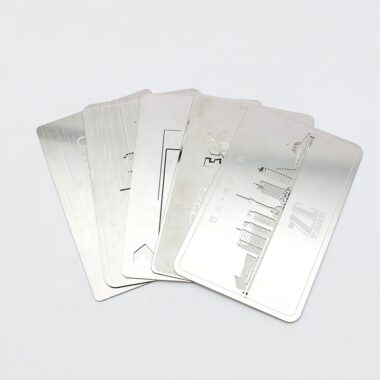 Custom High-Quality Stainless Steel Metal Cards with Engraving