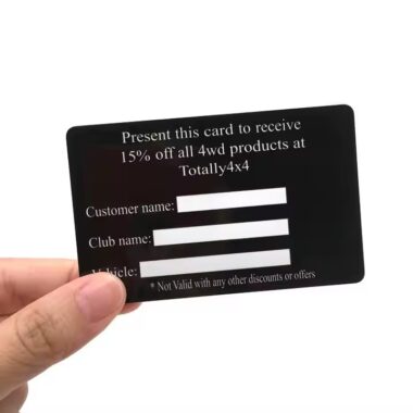 Custom Printed PVC Gift and Membership Card