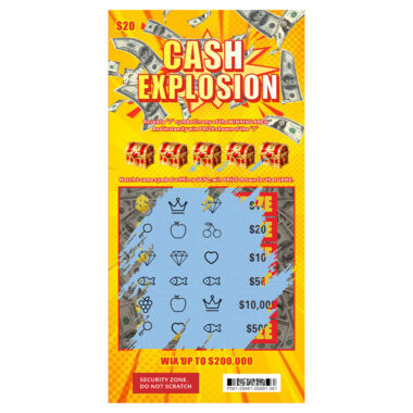 Full color lucky scratch cards with custom design and branding