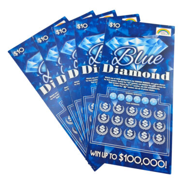 Full color lucky scratch cards with custom design and branding