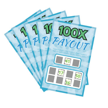 Custom printed scratch cards with unique artwork and branding