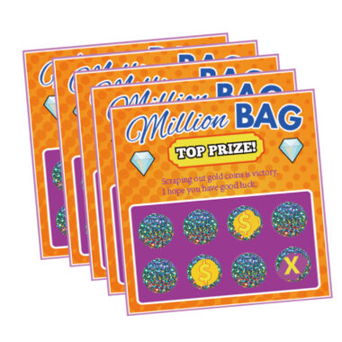 Custom printed scratch cards with unique artwork and branding