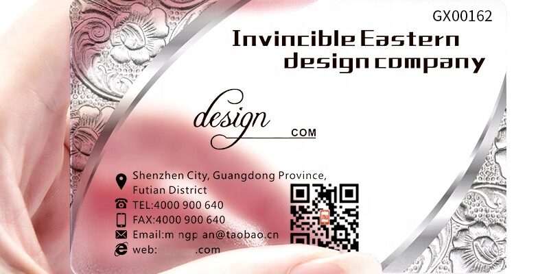 Custom Luxury PVC Business Card with Personalized Logo