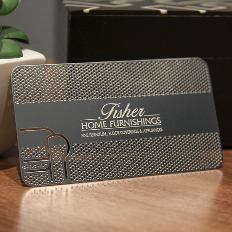 High-End Custom Stainless Steel Metal Cards with Laser Engraving