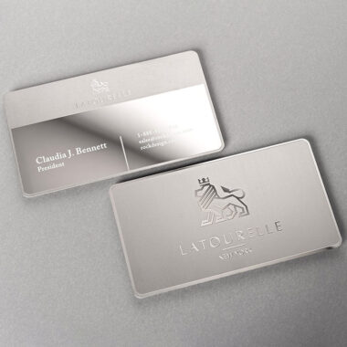 High-End Custom Stainless Steel Metal Cards with Laser Engraving