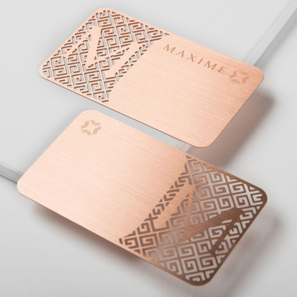 High-End Custom Stainless Steel Metal Cards with Laser Engraving
