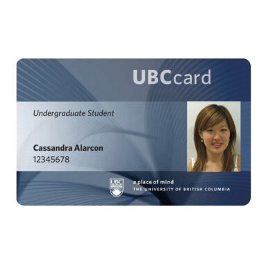 Custom access ID card for school and employee with photo and barcode