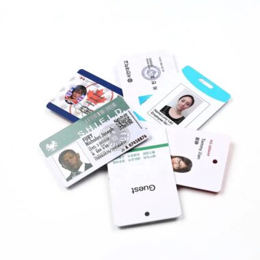 Custom access ID card for school and employee with photo and barcode