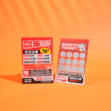 Custom scratch off cards for marketing and promotions