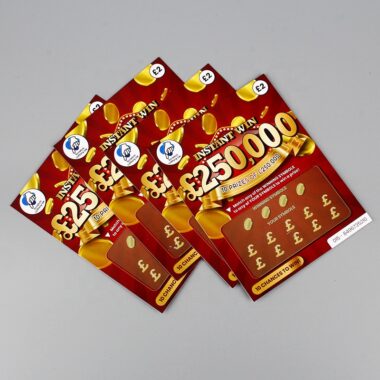 Custom scratch off cards for marketing and promotions